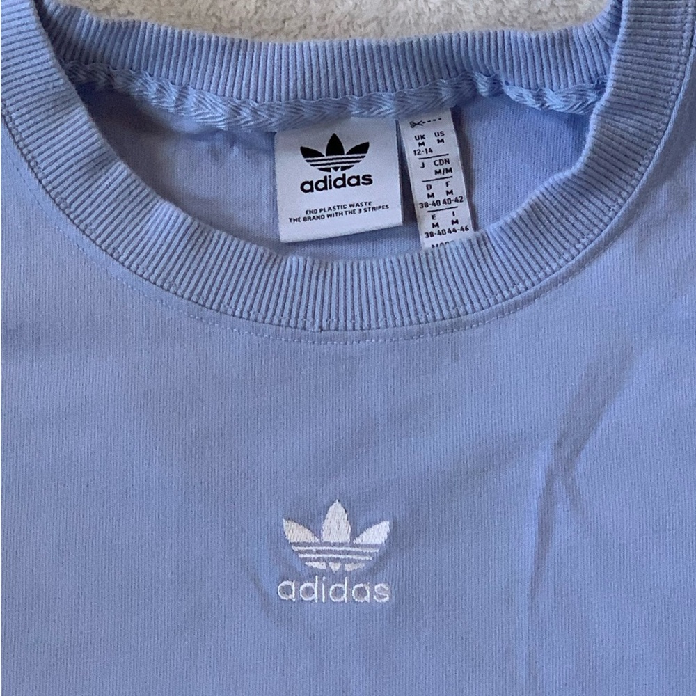 Adidas Periwinkle Crewneck Short-Sleeve T-Shirt Large